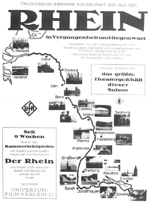 Der Rhein in Vergangenheit und Gegenwart poster