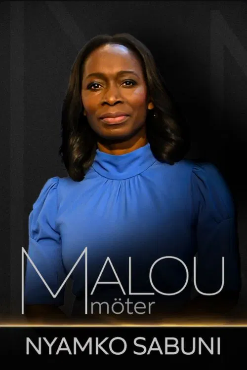 Malou möter Nyamko Sabuni poster