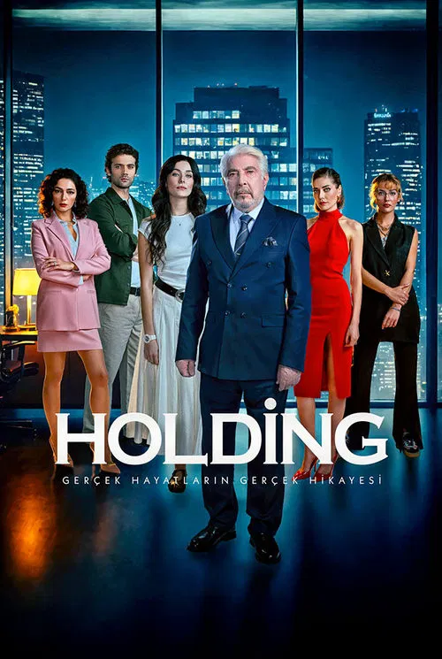 Holding poster