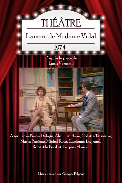 L'Amant de madame Vidal poster
