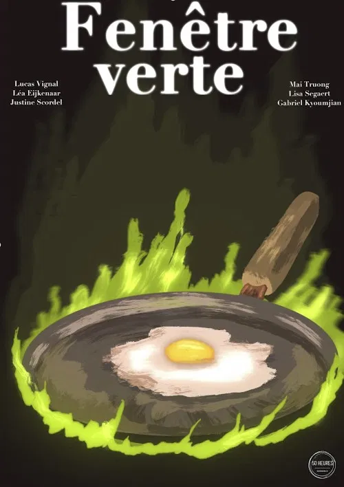 Fenêtre verte poster