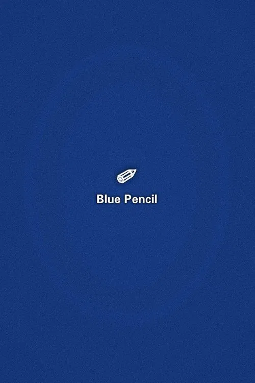 blue pencil poster