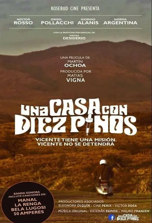 Una casa con diez pinos poster