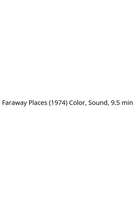 Faraway Places poster