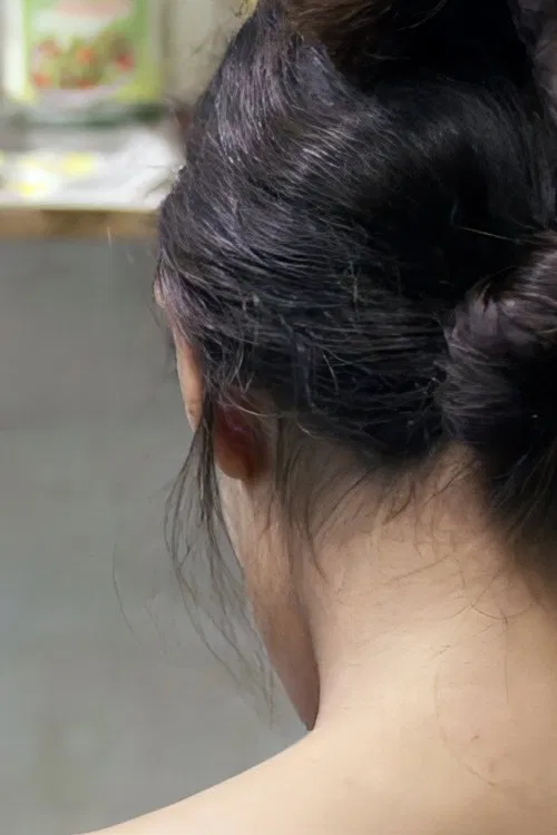 Outside, the world falls upon me poster