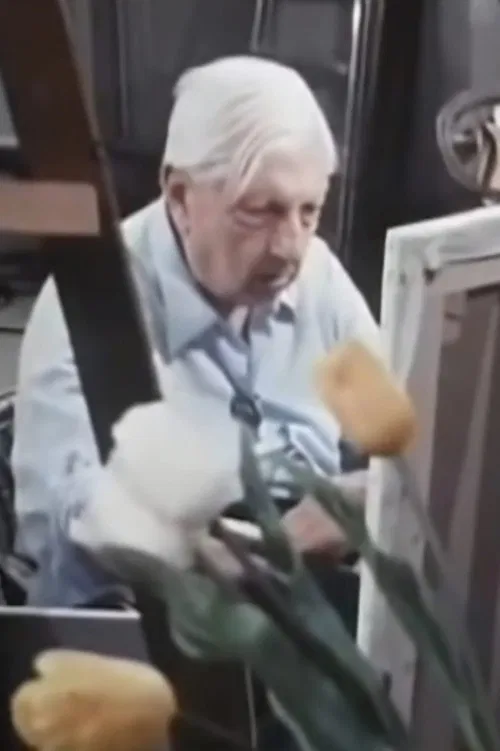 Giorgio de Chirico paints live The Sun on the Easel, 1973 poster