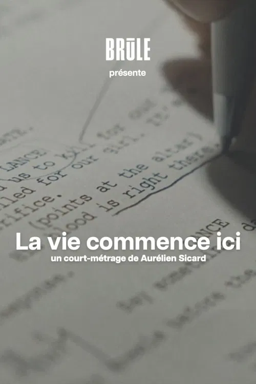 La vie commence ici poster