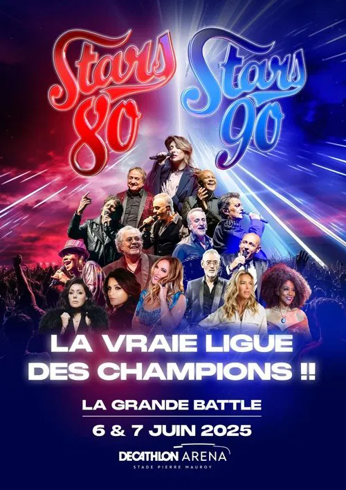 Stars 80 vs Stars 90, la grande battle poster
