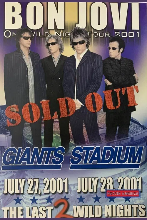 Bon Jovi | Live at Giants Stadium, 2001 poster