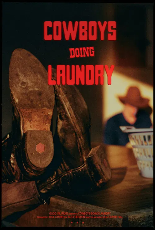 Cowboys Doing Laundry poster