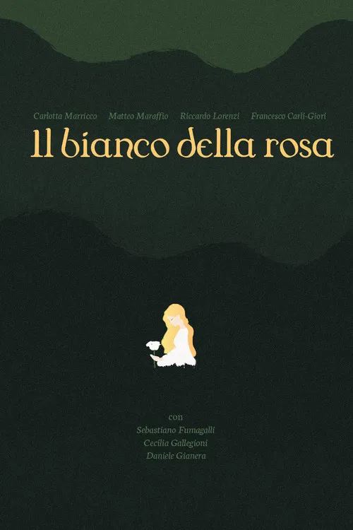 il bianco della rosa poster
