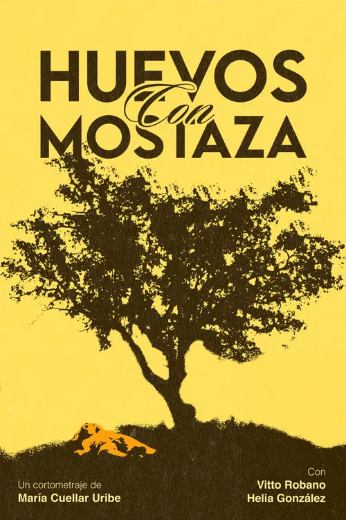 Huevos con mostaza poster