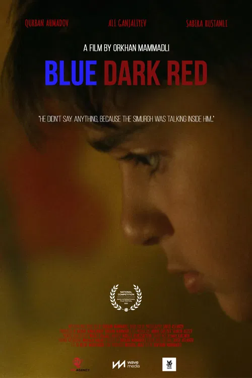 Blue Dark Red poster