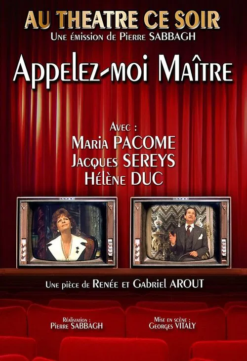Appelez-moi maître poster
