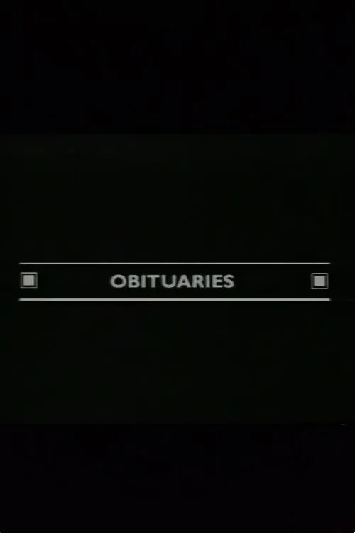 Obituaries poster