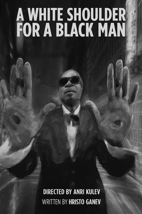 A white shoulder for a black man poster