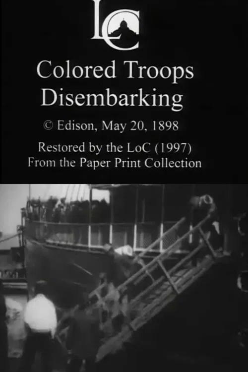 Colored Troops Disembarking poster