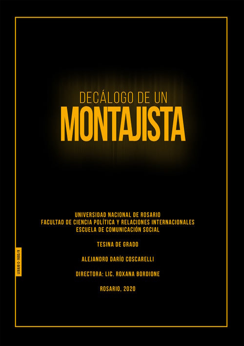 Decálogo de un montajista poster