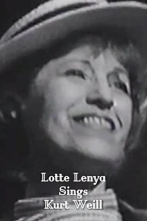 Lotte Lenya Sings Kurt Weill poster