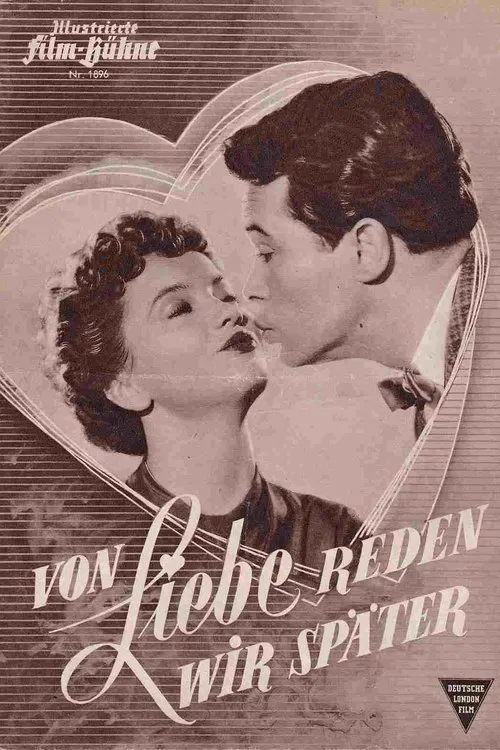 Von Liebe reden wir später poster