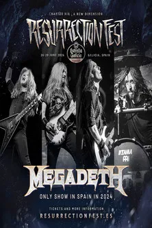 MEGADETH - Live at Resurrection Fest EG 2024 poster