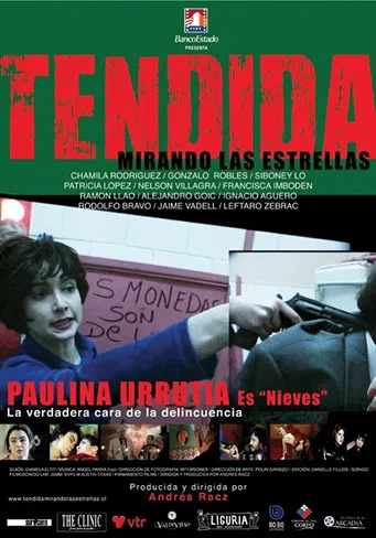 Tendida mirando las estrellas poster