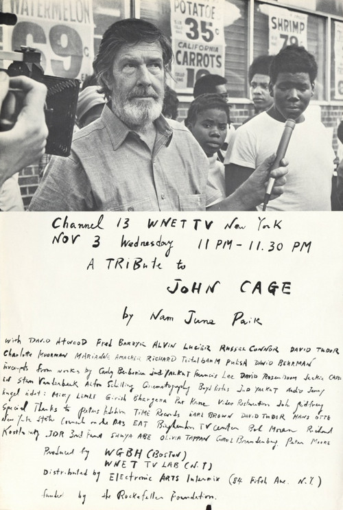 A Tribute to John Cage poster