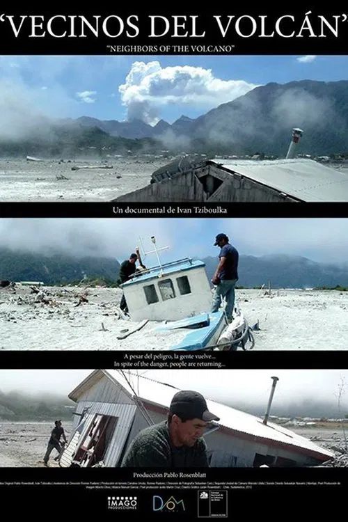 Vecinos del volcán poster