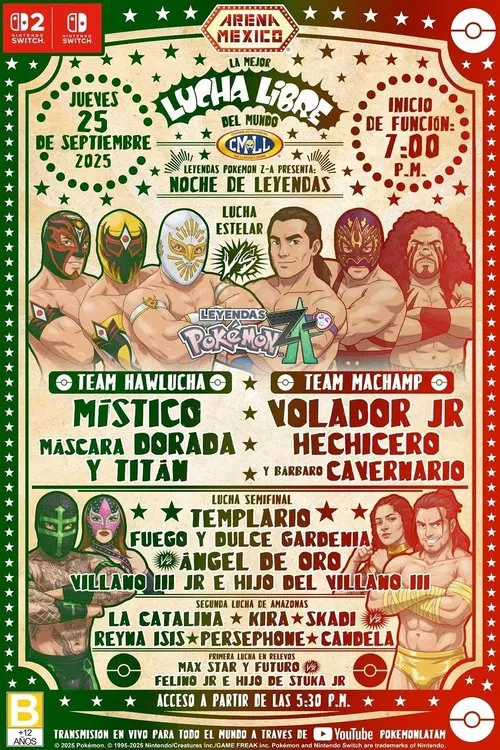 CMLL x Pokémon Legends: Z-A poster
