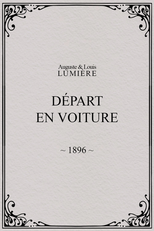 Départ en voiture poster