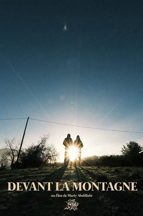 Devant la montagne poster