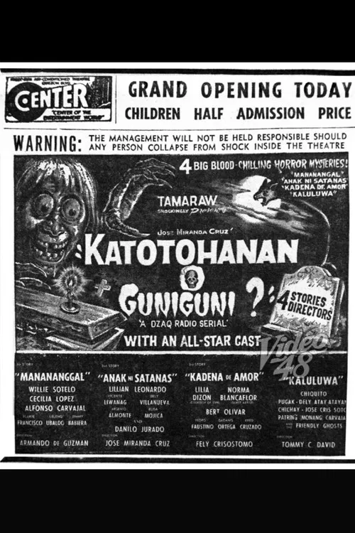 Katotohanan o guniguni? poster
