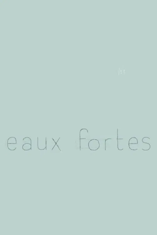 Eaux fortes poster