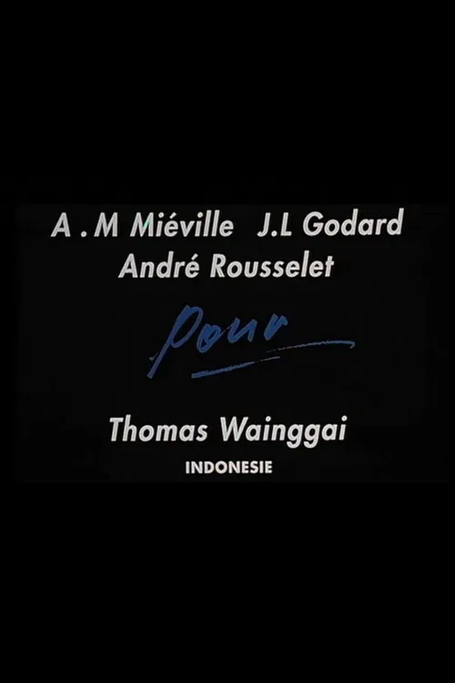 For Thomas Wainggai poster