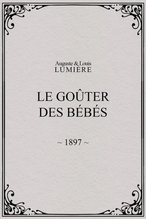 Le goûter des bébés poster