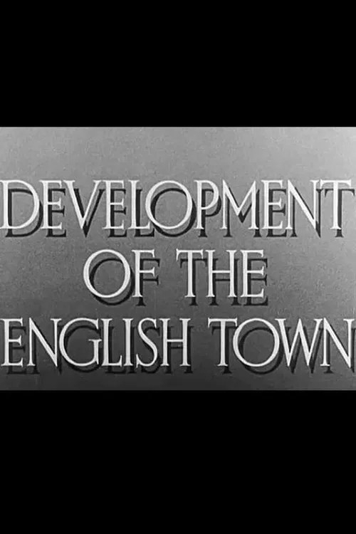 Development of the English Town poster