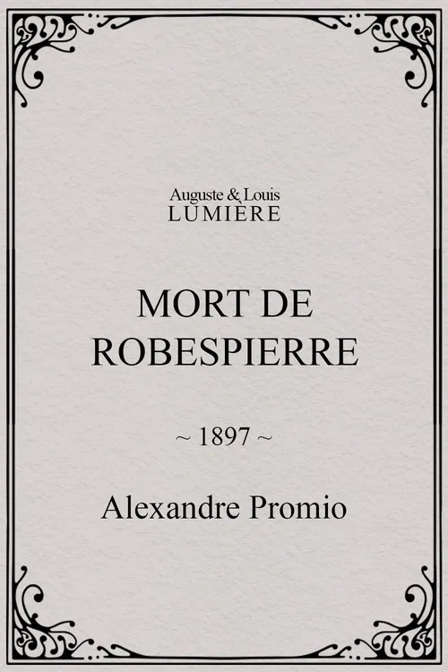 Mort de Robespierre poster