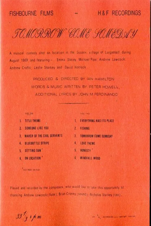 Tomorrow Come Someday poster