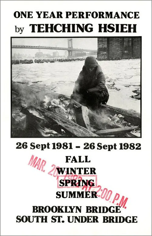 Tehching Hsieh: One Year Performance, Outdoor Piece 1981 - 1982 poster