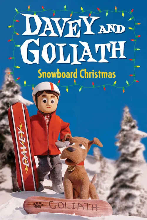 Davey and Goliath's Snowboard Christmas poster