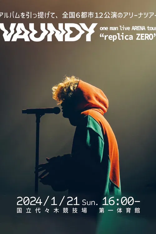 Vaundy one man live ARENA tour "replica ZERO" poster
