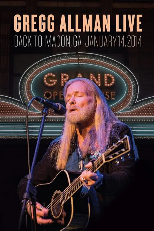 Gregg Allman Live - Back to Macon, GA poster