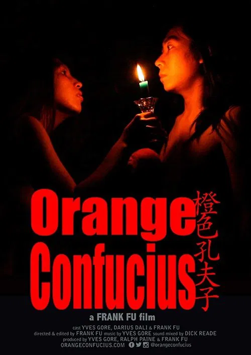 Orange Confucius poster