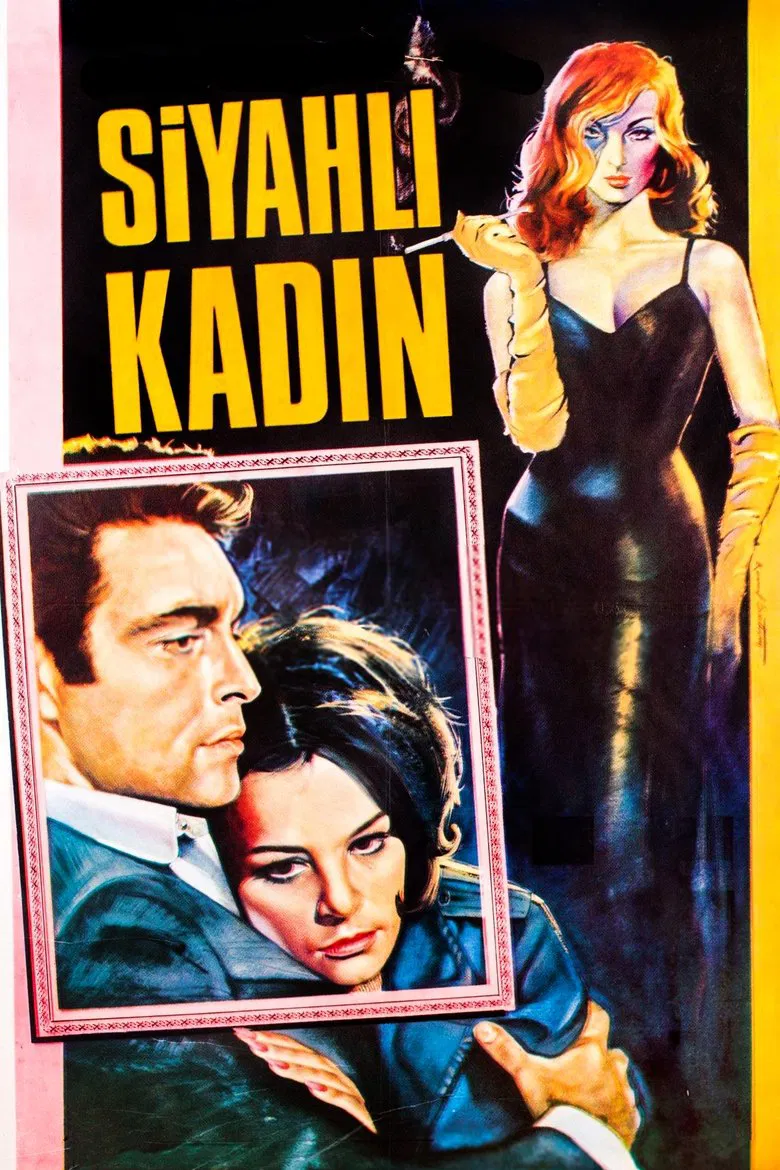 Siyahlı Kadın poster background