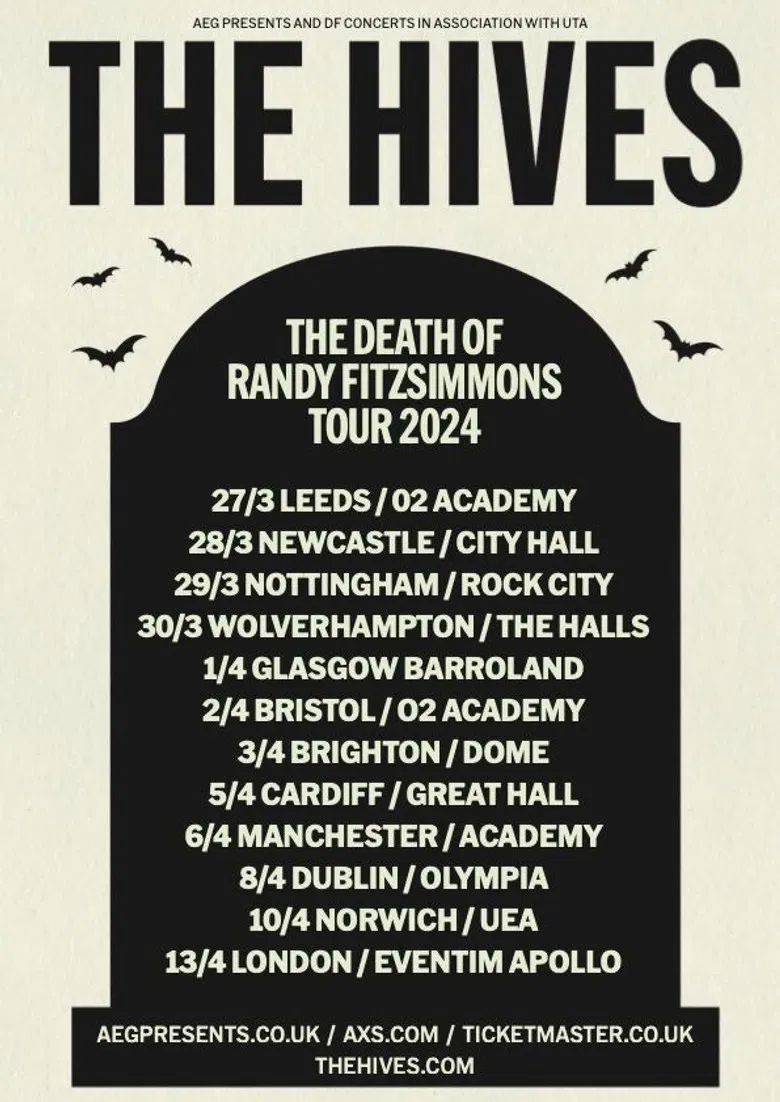 The Hives: Live At The Barrowlands poster background