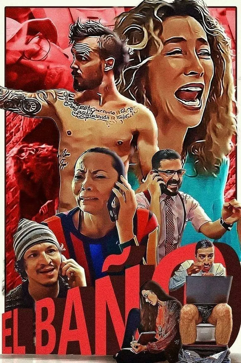 El baño poster background