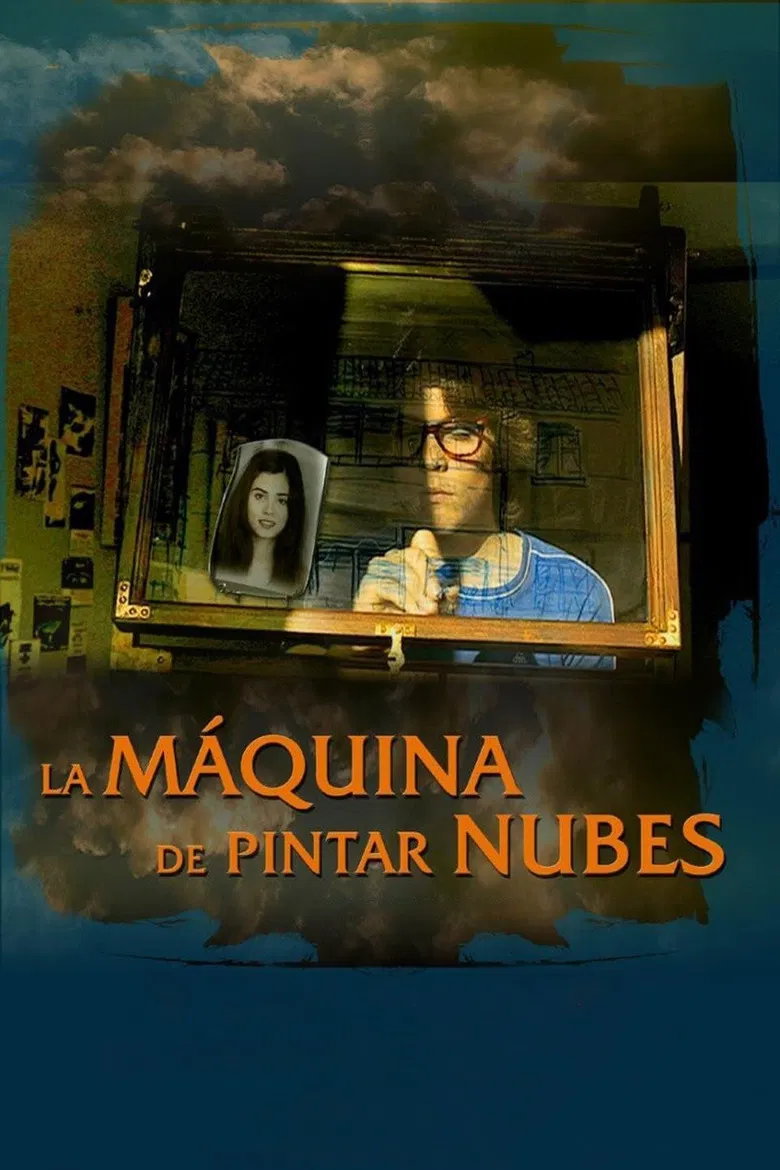 La máquina de pintar nubes poster background