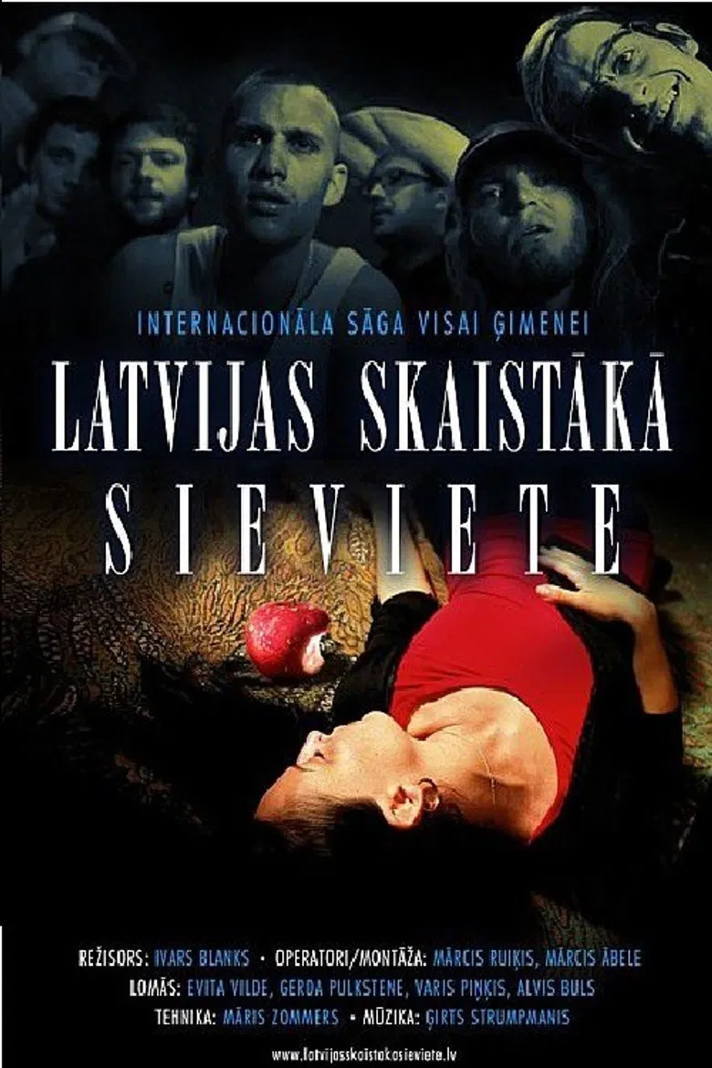 The Most Beautiful Woman in Latvia poster background