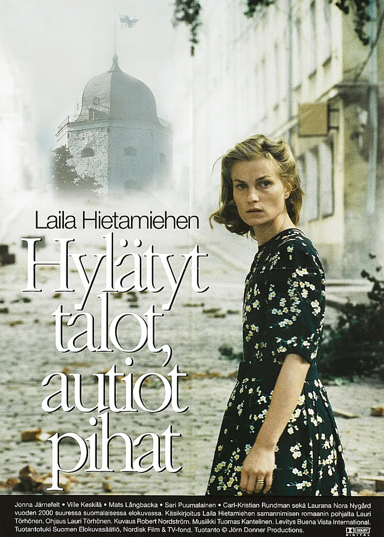 Hylätyt talot, autiot pihat poster background