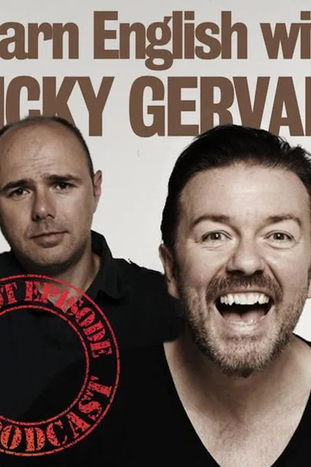 Learn English with Ricky Gervais poster background